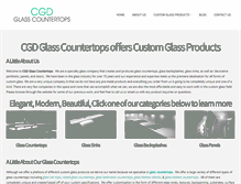 Tablet Screenshot of cgdglasscountertops.com